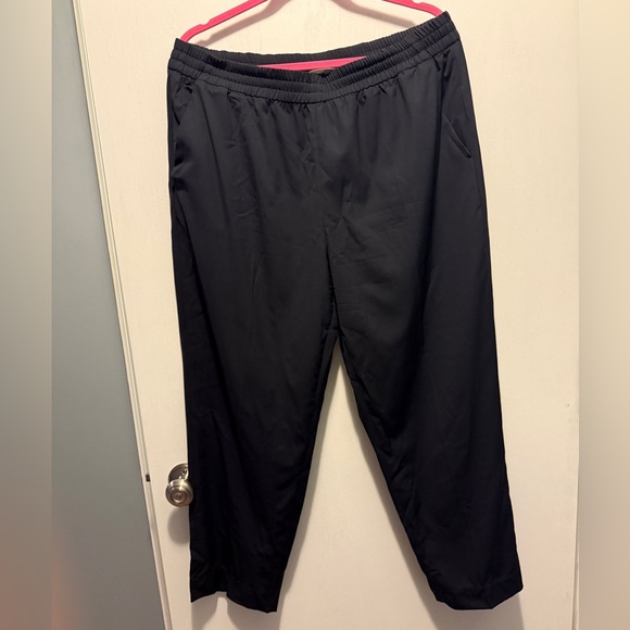 Everlane Italian GoWeave 100% Wool Pull-On Ankle Pant in Black - Size 16 - Picture 3 of 12